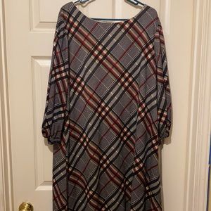 Warm winter dress with lining.